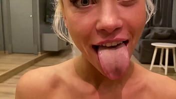 play Teen in police uniform gives blowjob until orgasm