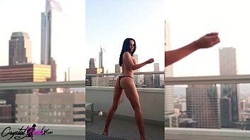 En la terraza es bien follada por toda esta negrita