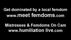 play Maak je klaar om de ultieme vernedering te ervaren terwijl ik je ballen domineer en kapot maak in deze intense POV femdom ballbusting-sessie.